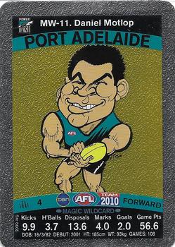 2010 Team Zone AFL Team - Magic Wildcards #MW-11 Daniel Motlop Front